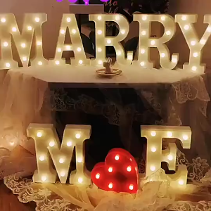 【Promo 50%】LED Letter Number Lamp for Birthday Party Anniversary Baby Shower Valentine Debut Graduation DIY