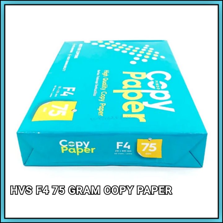 1 Rim Kertas HVS F4 75 Gram Copy Paper Isi 500 Lembar