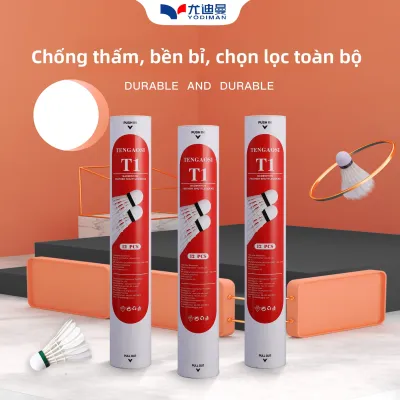 YODIMAN | 12 Quả Cầu Lông 77 Tốc Độ Tròn Đầy Lông Vịt Chất Lượng Bền