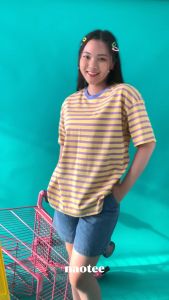 Oversized / Kaos Oversized Wanita Stripes - LOLLIPOP - NAOTEE KAOS
