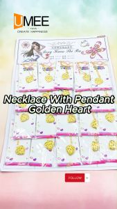 20Pcs Party Gift Necklace w/Pendant Golden Heart Pad for Party Gift-Loot-bag Filler
