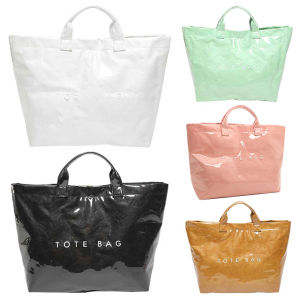 Elegant PVC Tote Bag Large Capacity Handbag for Women Durable and Lightweight for Daily Use