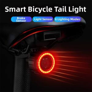 MEROCA | Smart Inductive & Brake Bicycle Tail Light for Night Riding