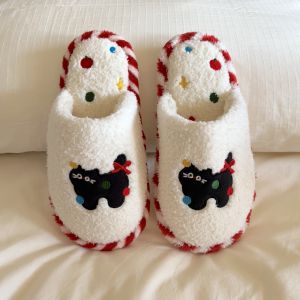 Dép Bông Hoạt Hình Dễ Thương Cho Nữ Mùa Đông 2025 Dép Bông Chống Trượt Dép Bông Thoải Mái Cho Học Sinh Dép Bông Đế EVA Cho Nữ
