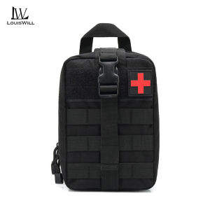 LouisWill Outdoor Waist Bag Men Hiking Bag First Aid Kit Mountain Climbing Wilderness Survival Tool Waist Bag Large Capacity Sports Mini Casual Camping Bag