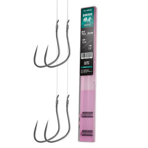 CHUANZE | Patent Curved Shaft Razor Double Hook Carp Fishing Hooks