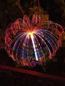 ไฟโซล่าเซลล์ ไฟปักสนาม โคมไฟพลังงานแสงอาทิตย์ ไฟแมงกะพรูน กันน้ำ กันแดด แสงสีขาว วอร์เช็ค / RGB ไฟแต่งสวน กลางแจ้ง