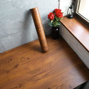PVC Self Adhesive Waterproof Wallpaper Wall in Roll Furniture Cabinets Vinyl Decorative Film Wood Grain Stickers For Home Decor