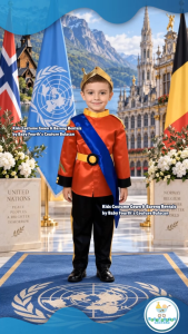 United Nation Cultural Norway Belgium prince Costume Terno for United Nation Attire for UN Events for Kids Boy