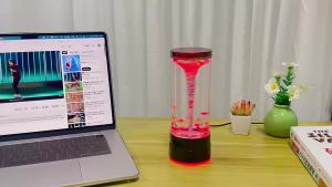 Đèn Ngủ LED Xoáy 7 Màu Đèn Bão Xoáy Đèn Trang Trí Để Bàn Sử Dụng Nguồn USB Quà Tặng Phòng Ngủ