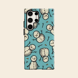 BILIBILI | cyan snowman Luxury Fashion Full Lens Protective Case for Samsung Galaxy S26 S25 S24 A56 A36 Plus Ultra