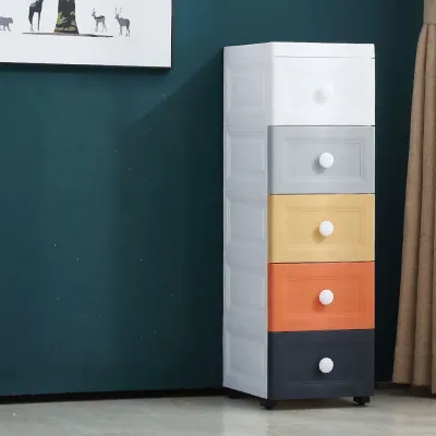Narrow Space Pull-out Drawer Storage Cabinet 15cm