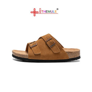 THEMULE | Cork Soft Leather Flat Sandals
