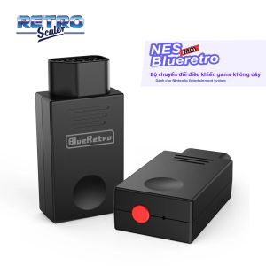RetroScaler Blueretro Bộ Điều Khiển Không Dây Cho NES Tay Cầm Chơi Game Tương Thích Với PS3 PS4 Switch Joycon 8Bitdo Ipega9076 Đen