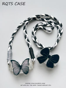 Korean Style Butterfly Knot Phone Case Holder Creative Individual Neck Strap Girls Mobile Phone Accessory Universal Bracket