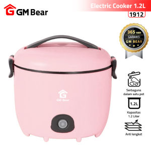 GM Bear Panci Listrik 2in1 Serbaguna P0437 1912 / 1913 - Electric Cooking Pot Pink/Blue