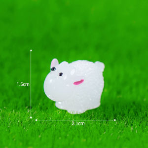 Glowing Resin Sheep Garden Landscape Decorations Simple Modern Style Home Decor Accessories Placement on Shelf Micro Landscape
