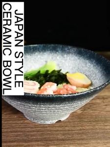 Activebae Japanese Style Ceramic Dinnerware Ramen Sushi Bowl Plate Tableware Soup Serving Rice Household Restaurant Creative Variant