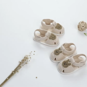 WNDR Sendal Bayi Prewalker 3-18 Bulan Motif Bear & Rabbit – Anti Slip Lembut & Nyaman Dipakai