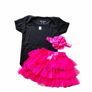 Set Tutu Bayi Setelan Rok Tutu Anak 3-18 Bulan