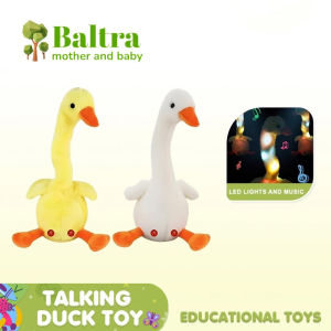 Baltra Smart Sprout Voice Repeating Singing USB Rechargeable Talking Duck Plush Toy Kids Educational Gift