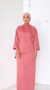 TOPLOOK BREE Women’s Premium Cotton Jacquard Set — Top & Skirt Wrinkle-Free No Iron Needed Elegant