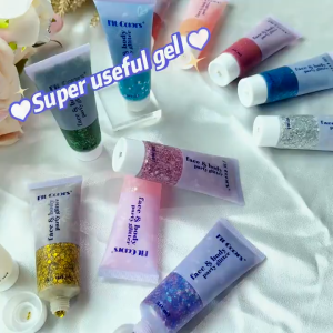 50ml Glitter Badan & Muka Gel Berkilau Dengan Sequins Untuk Party Rave Halloween