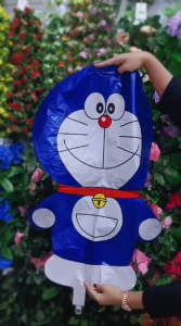 Balon Tiup untuk ulang tahun karakter Doraemon bulat mini Satuan Murah