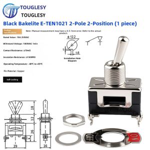 TOUGLESY | Rocker Toggle Switch 2-6 Pins 2-3 Positions