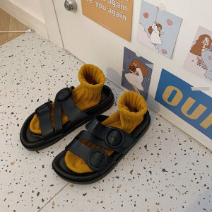 รองเท้าแตะส้นแบนแบบสวมสำหรับผู้หญิงในช่วงฤดูร้อน รองเท้าแตะชายหาดแบบสวมสบาย พื้นยางกันลื่น รองเท้าแตะแบบสวมสบาย