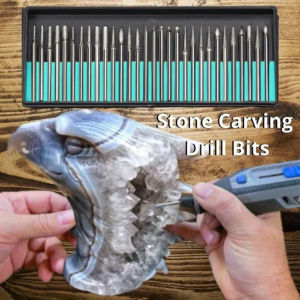 30pcs Diamond Drill Bits Set Stone Carving Rotary Tool Bits for Glass Ceramic Jewelry