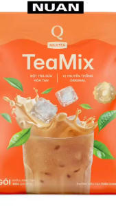 Trà sữa hòa tan tea mix trần quang NUAN uống liền thùng 10kg x 21 bịch x (24 gói x 20g)