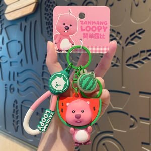 Cute Roxy Car Keychain Girls 2024 New Fashion School Bag Pendant Small Accessories Car Interior Decoration Personal Driving Supplies