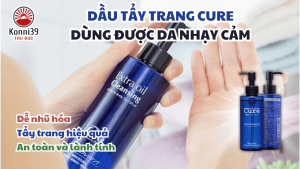 DẦU TẨY TRANG CURE DÙNG ĐƯỢC DA NHẠY CẢM (CHAI 200ML)