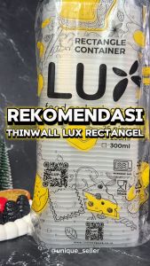Thinwall Rectangle 200 ml LUX Anti Bocor Kuat / Thinwall Thinwall Rectangle Persegi Panjang 200ml 200 ml LUX / Kotak Makan Tempat Dessert Desert Puding Jelly Jelli Jeli Jely Cake 200 ml 200ml / Food Container Kotak Persegi Panjang 200 ml 200ml