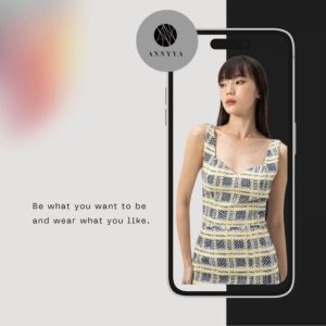 เสื้อครอปทรงเข้ารูป คอห้าเหลี่ยมมีซิบ ไม่มีแขน มีซับใน 6 ไซร์ งานสวย ใส่สบาย สาวออฟฟิศ งานเที่ยว ปรับลดขนาดได้ | Annyya