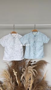 LEWIS EMMA - Arlo Shirt (6 Bulan-14 Tahun) Kemeja Anak Laki-Laki / Baju Atasan Pakaian Lengan Pendek