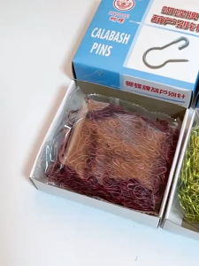 เข็มกลัดน้ำเต้า (ยกกล่อง 1000 ชิ้น) เข็มกลัดโลหะซ่อนปลาย สำหรับงานผ้า แพ็กเกจจิ้ง ห้อยแท็ก DIY