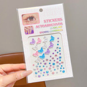 Gemstone Butterfly Face Sticker