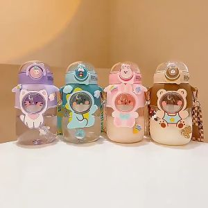 พร้อมส่ง กระติกน้ำเด็ก กระติกน้ำ ขวดน้ำเด็ก แก้วน้ำเด็ก กระบอกน้ำเด็ก ขวดน้ำเด็กหัดดื่มลายการ์ตูนน่ารักสีสันสดใส ความจุ