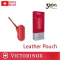 Victorinox Leather Pouch ซองใส่มีดสีสันสดใสพร้อมเชือกพาราคอร์ด ผลิตจากหนังแท้. 