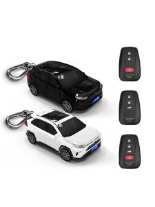 Toyota RAV4 Key Cover Intelligent Bird Car Model Plastic Protective Shell with Light Gift Trendy Style Driving Personal Accessories