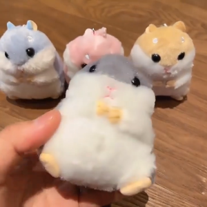 Liontin Tas Gantungan Kunci Boneka Hamster Lucu Bagcharm Karakter Marmut Imut