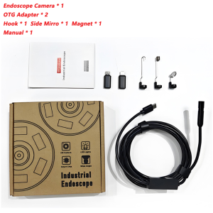 Dodosee 1440p HD Endoscope 3 in 1 Car Inspection Borescope Mini Camera 8mm Lens for Iphone IOS Smart Phone Android Pad Type C