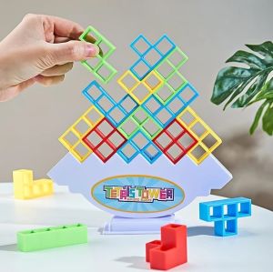 Mainan Tetra Tower Edukatif Anak Balancing Block Tetris 32 Pcs