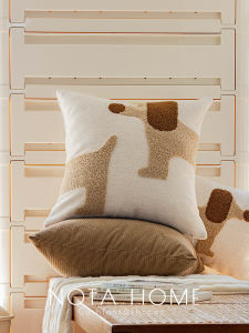 Cute Dog Cream Style Soft Pillow