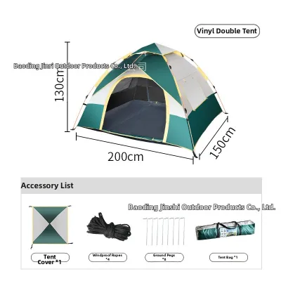 Auto-pop-up 2-4 Person Tent for Outdoor Camping