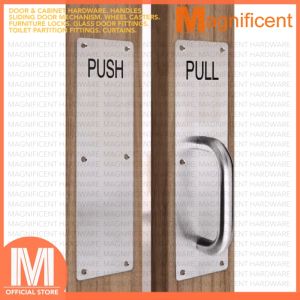 Tajima Stainless Steel Door Entrance Pull Plate for Kitchen (4x12inches)