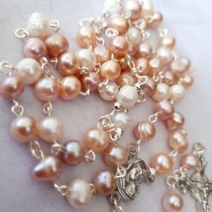 rosario mutiara air tawar 3 warna salam maria