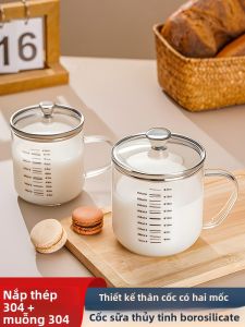 GIANXI | Cốc Pha Sữa Bột Cho Bé An Toàn Khi Sử Dụng Lò Vi sóng Có Đũa và Nắp